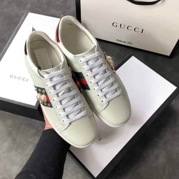 NEWGucci leather casual shoes small white shoes main image 4